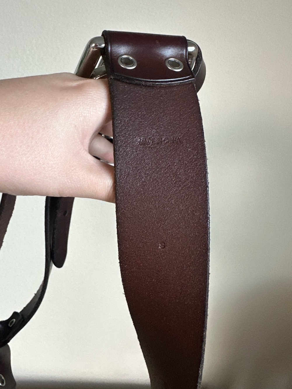 Ralph Lauren Brown Leather O Ring Buckle Strap Belt - Picture 12 of 15